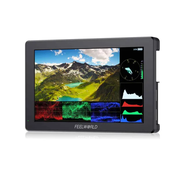 Feelworld T7 Pro Monitor Camera 7" 2000nit HDMI con Batteria