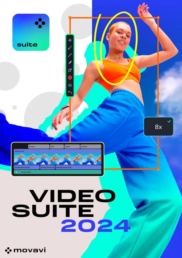 Movavi Video Suite 1 Anno Software Montaggio Video PC Personale