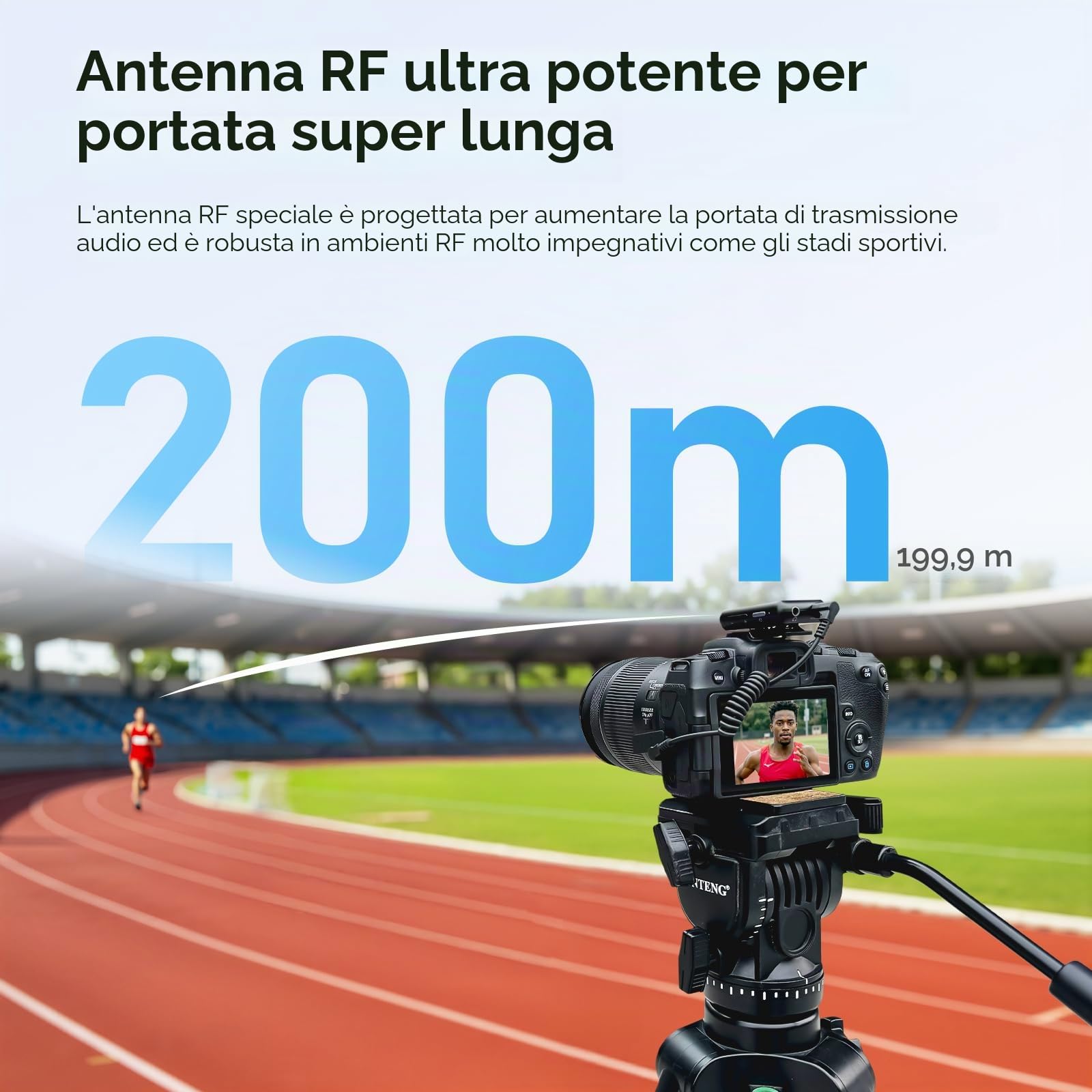 NearStream AWM20T lavalier wireless 200 m con display