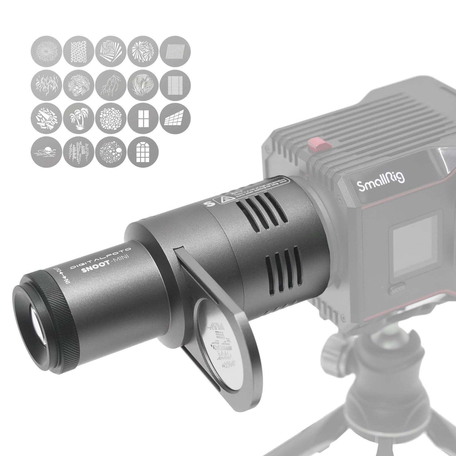 DigitalFoto Light Mini Snoot proiettore gobo per Zhiyun SmallRig