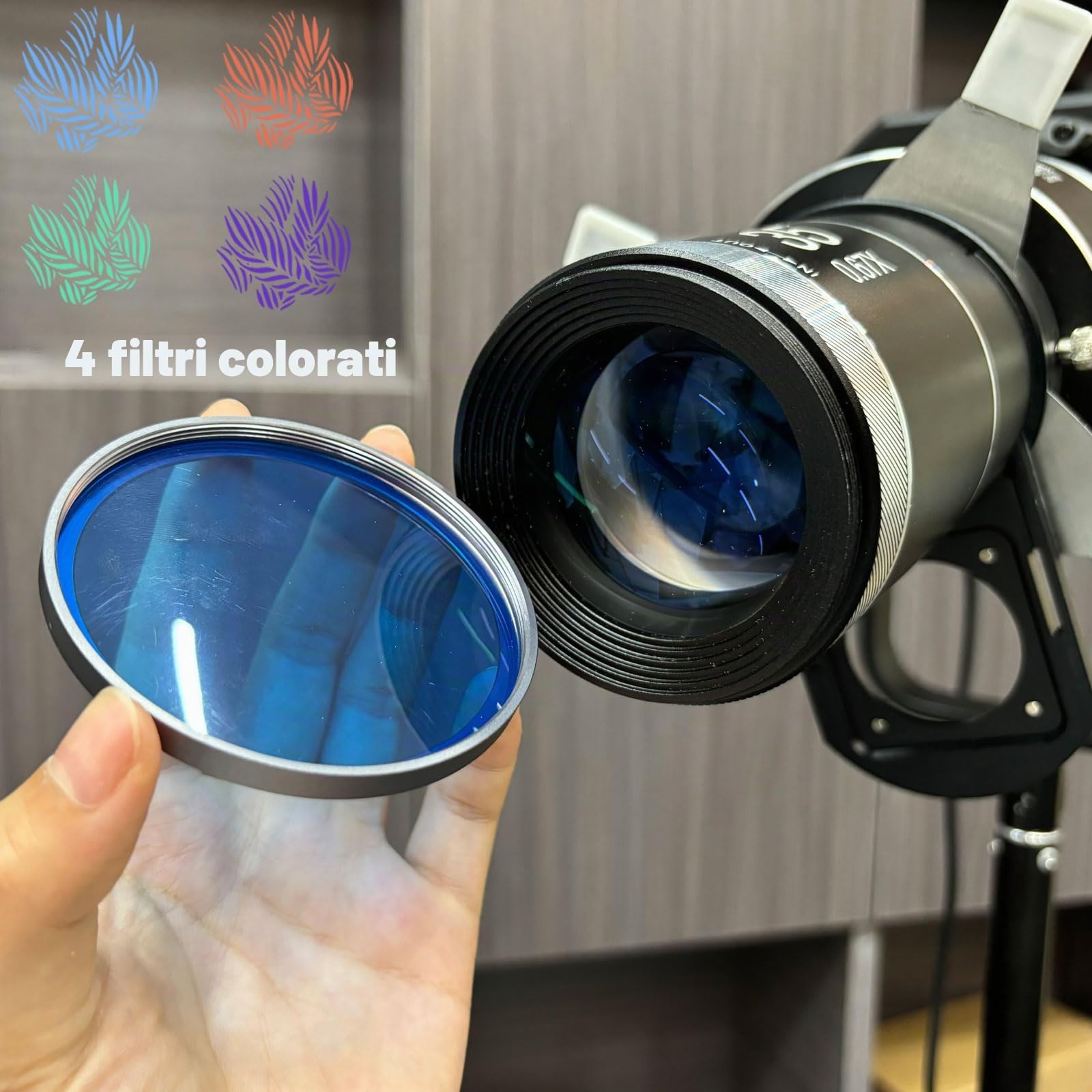 DigitalFoto Light FS-100SLENS Pro snoot Bowens con 25 gobo e filtri