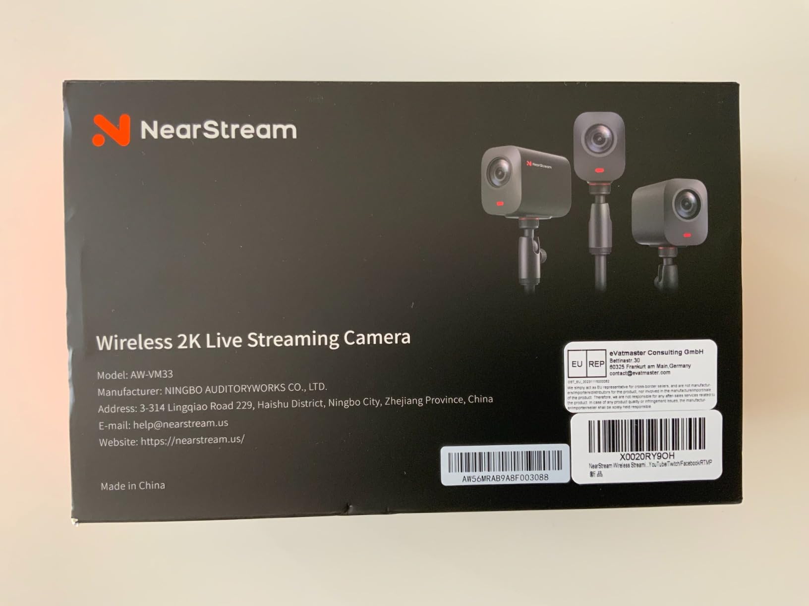 NearStream VM33 Gen 2 videocamera streaming wireless zoom 40X