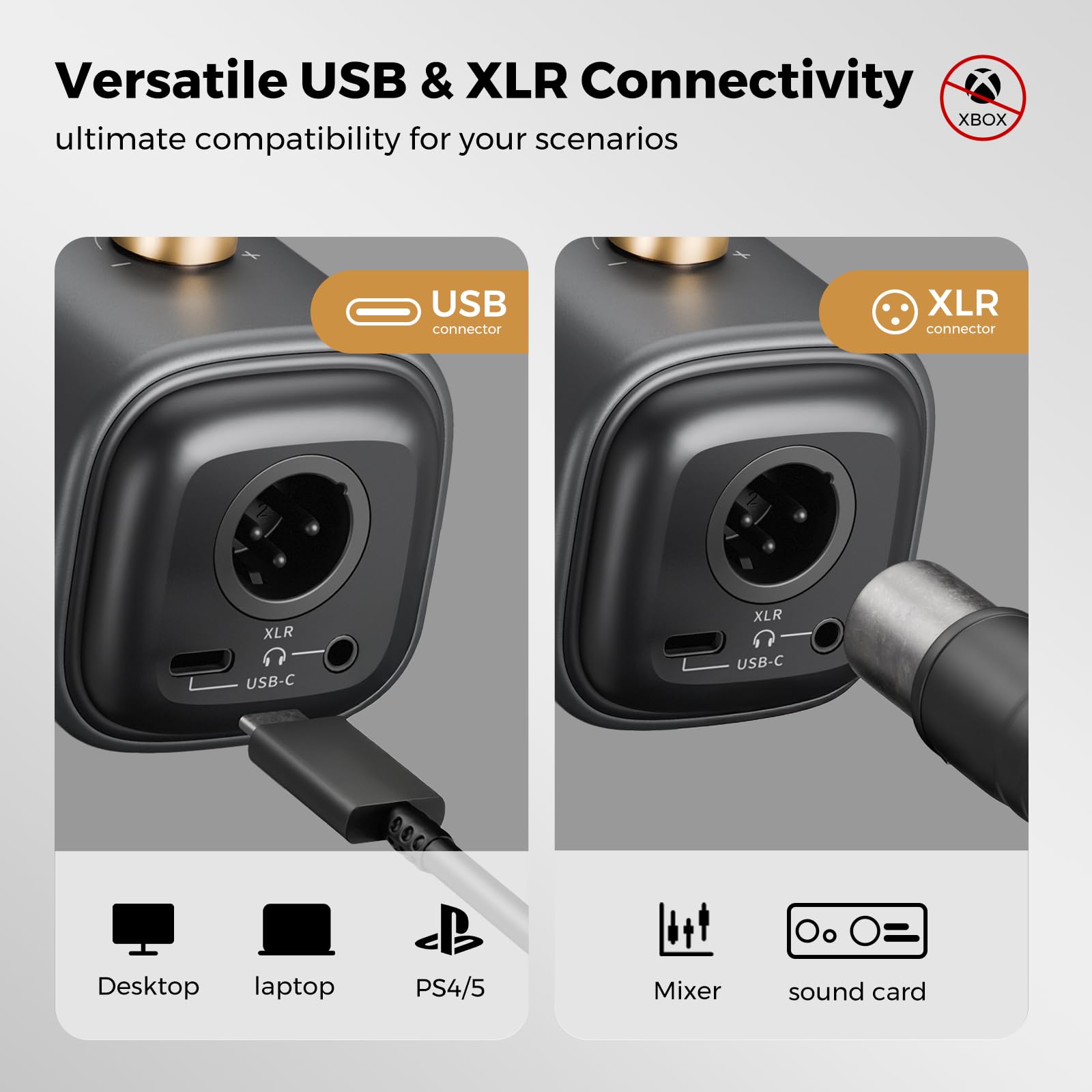 NearStream AM25X microfono USB/XLR con riduzione rumore