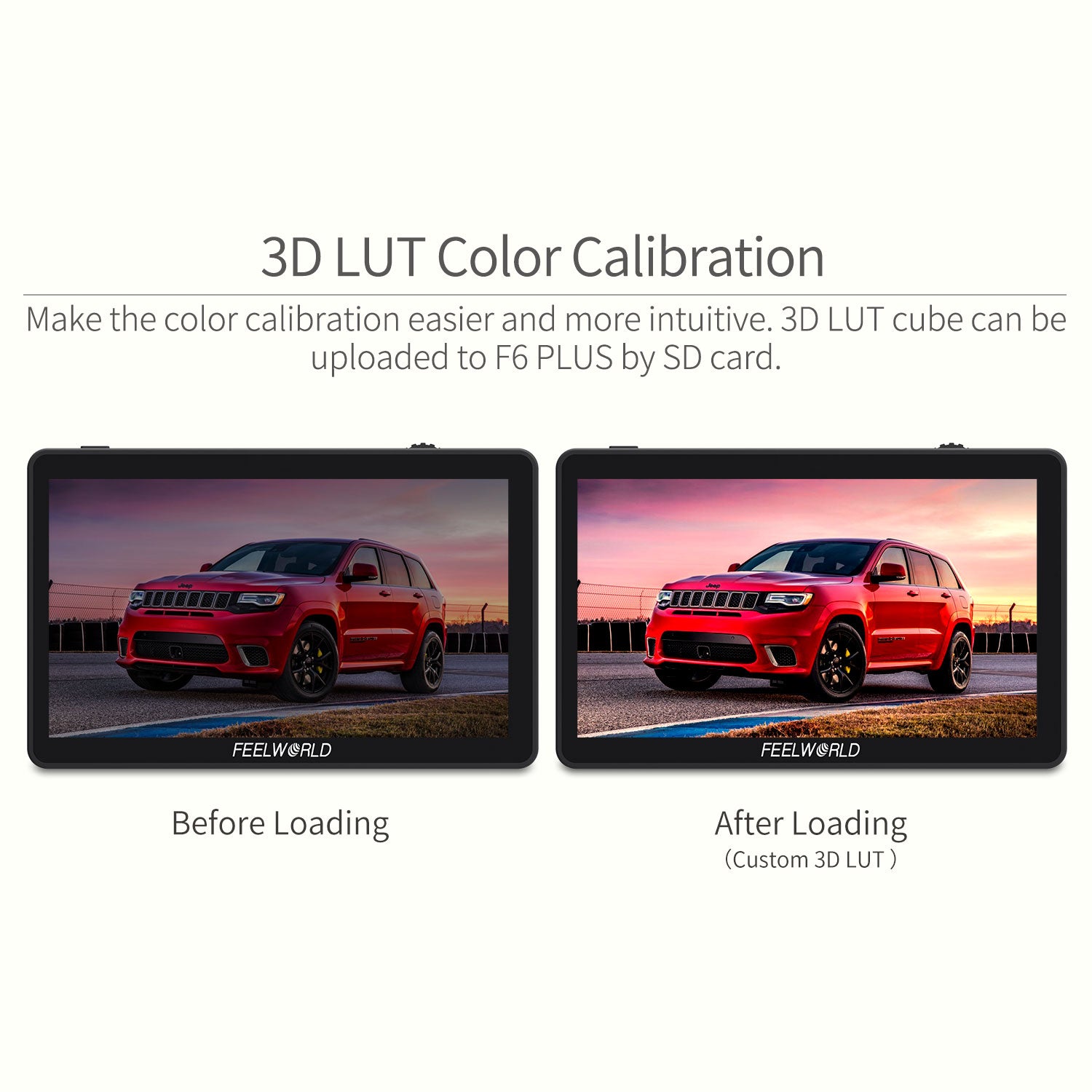 Feelworld F6 Plus 6" Monitor Field Touch 4K HDMI LUT