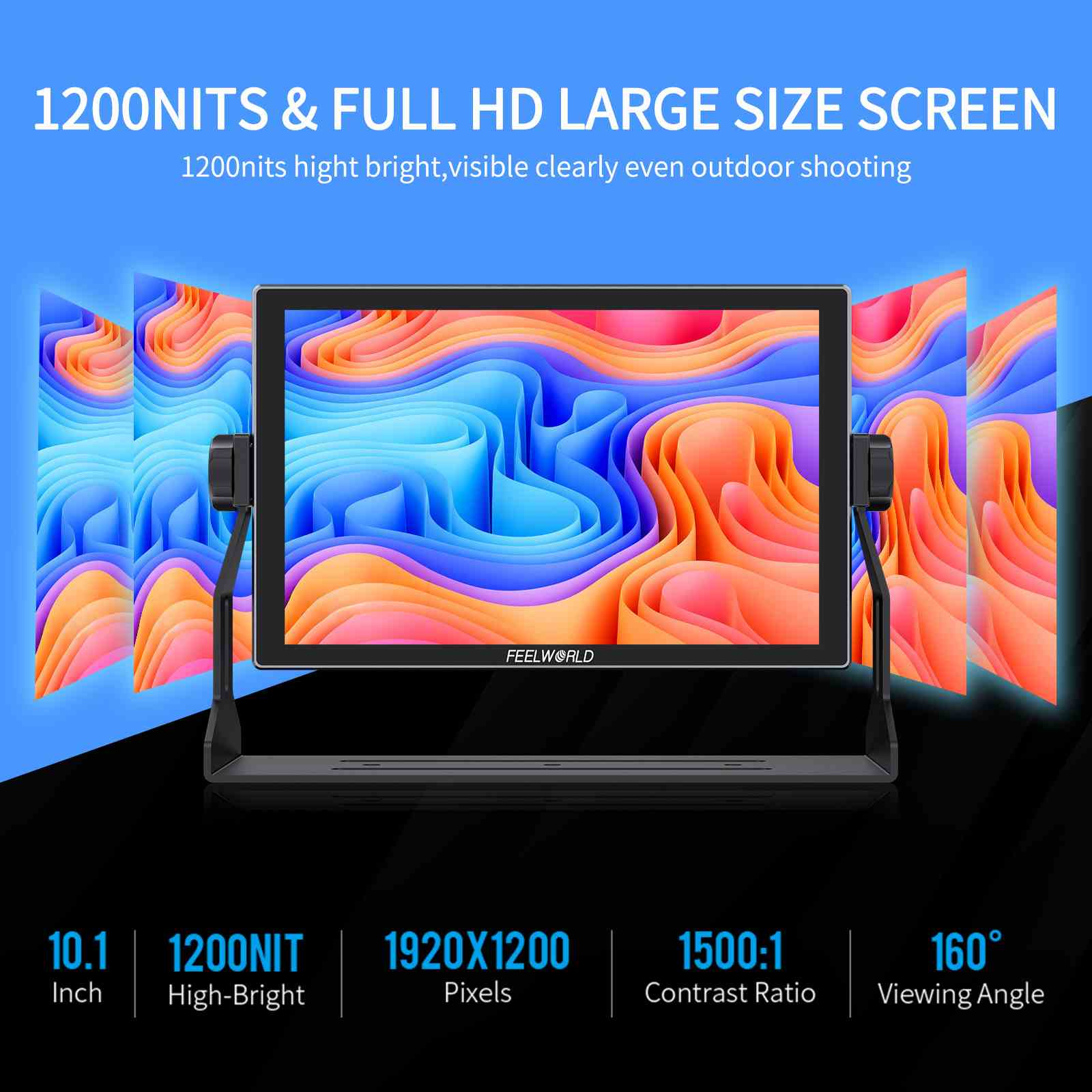 Feelworld S10 Monitor Field Touch 10,1 Pollici 12G SDI 1200nit
