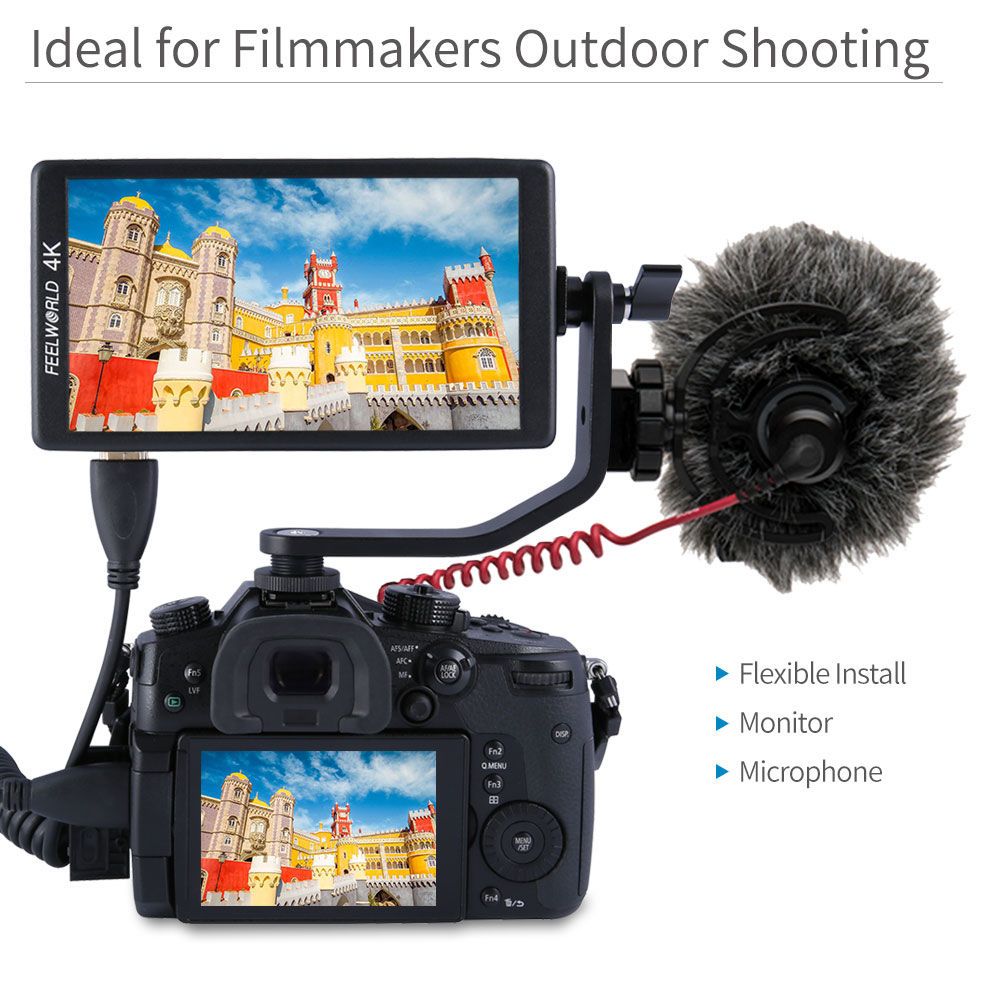 Feelworld Tilt Arm Braccio Snodato 1/4" per Monitor 5"-5.7"