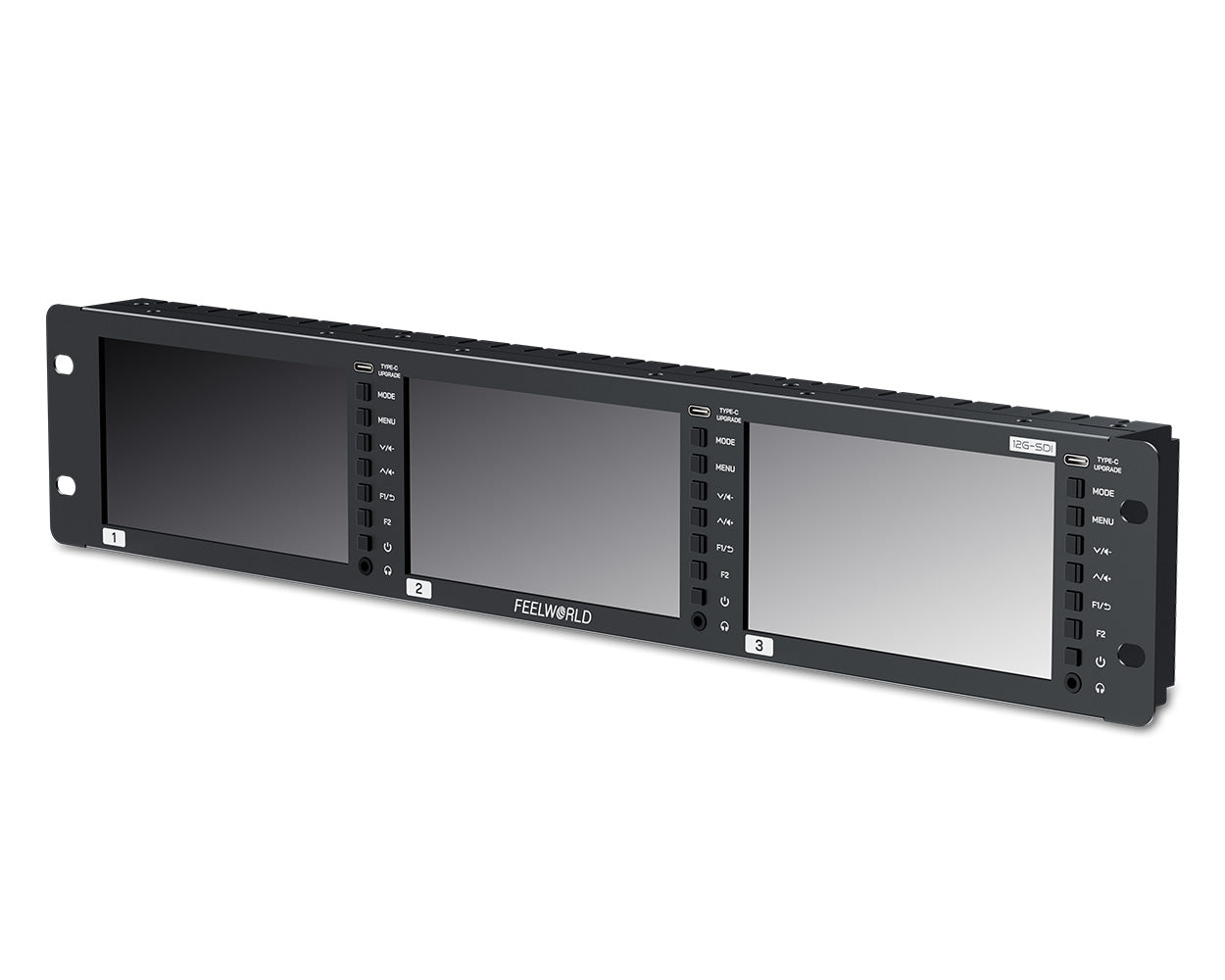 Feelworld FRM501G Monitor Rack 2RU Triplo 5.5" 12G SDI 4K