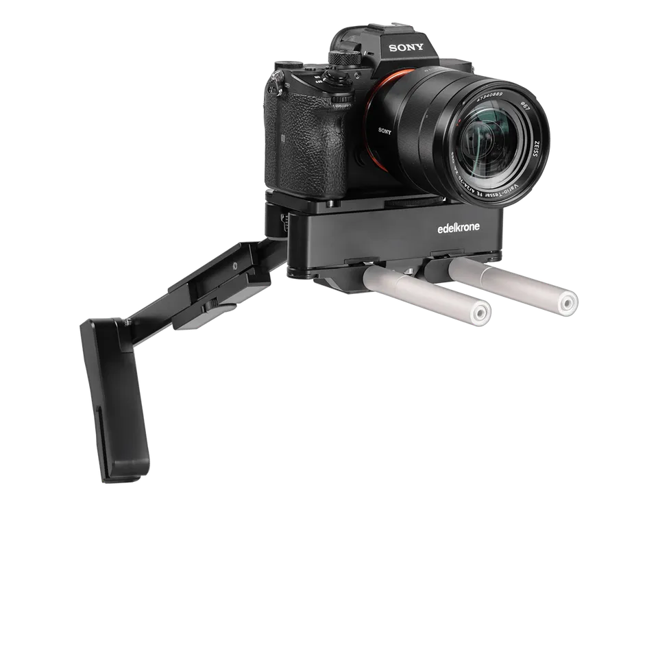Edelkrone PocketRIG v2 rig DSLR spalla 15mm