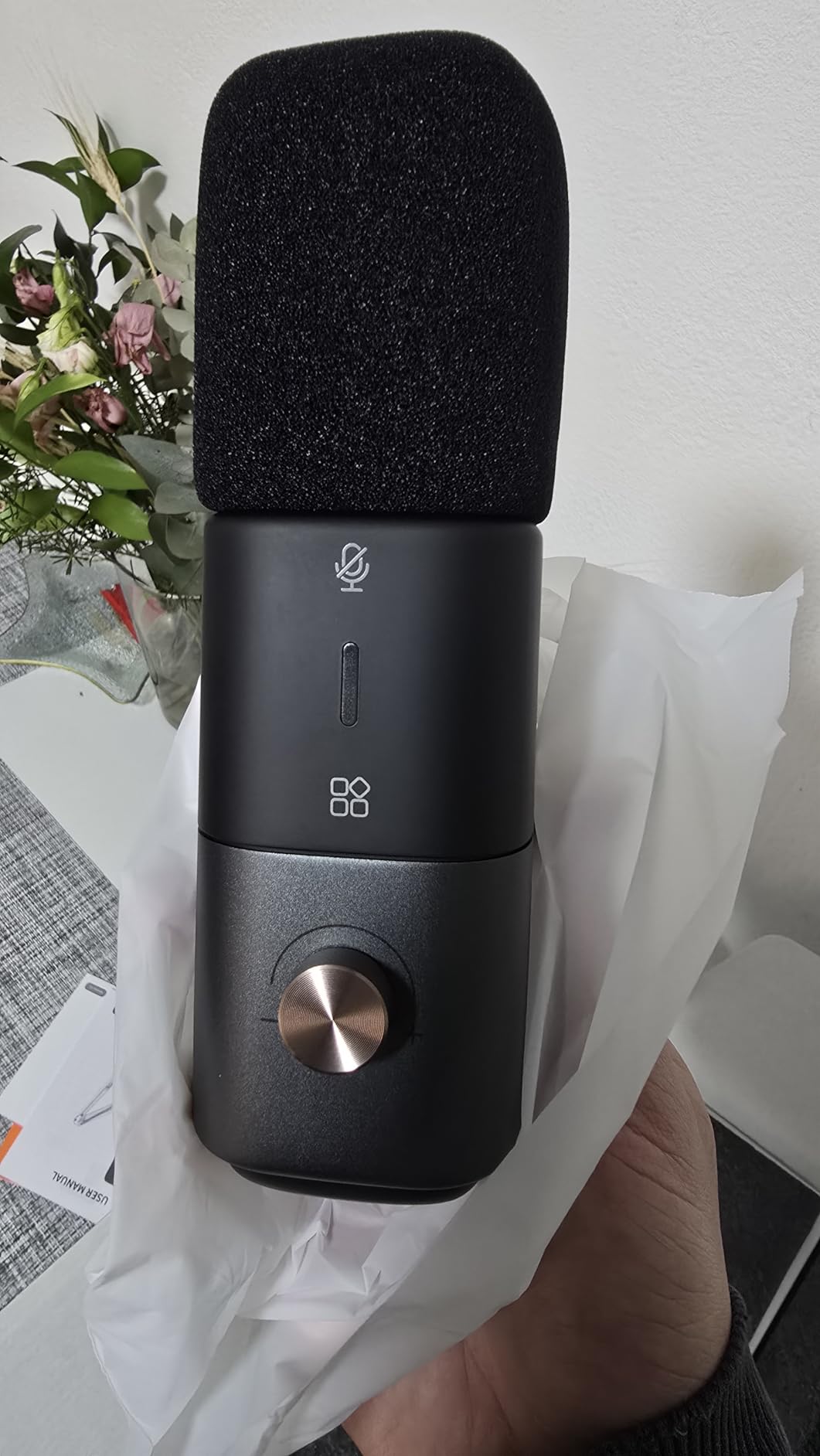 NearStream Microphone microfono dinamico USB XLR supercardioide rumore AI