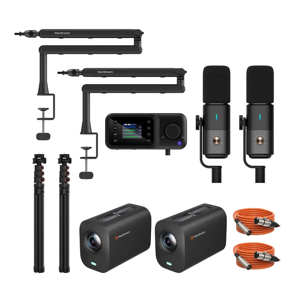 NearStream Camera PodPro Duo kit podcast streaming 4K 2 cam