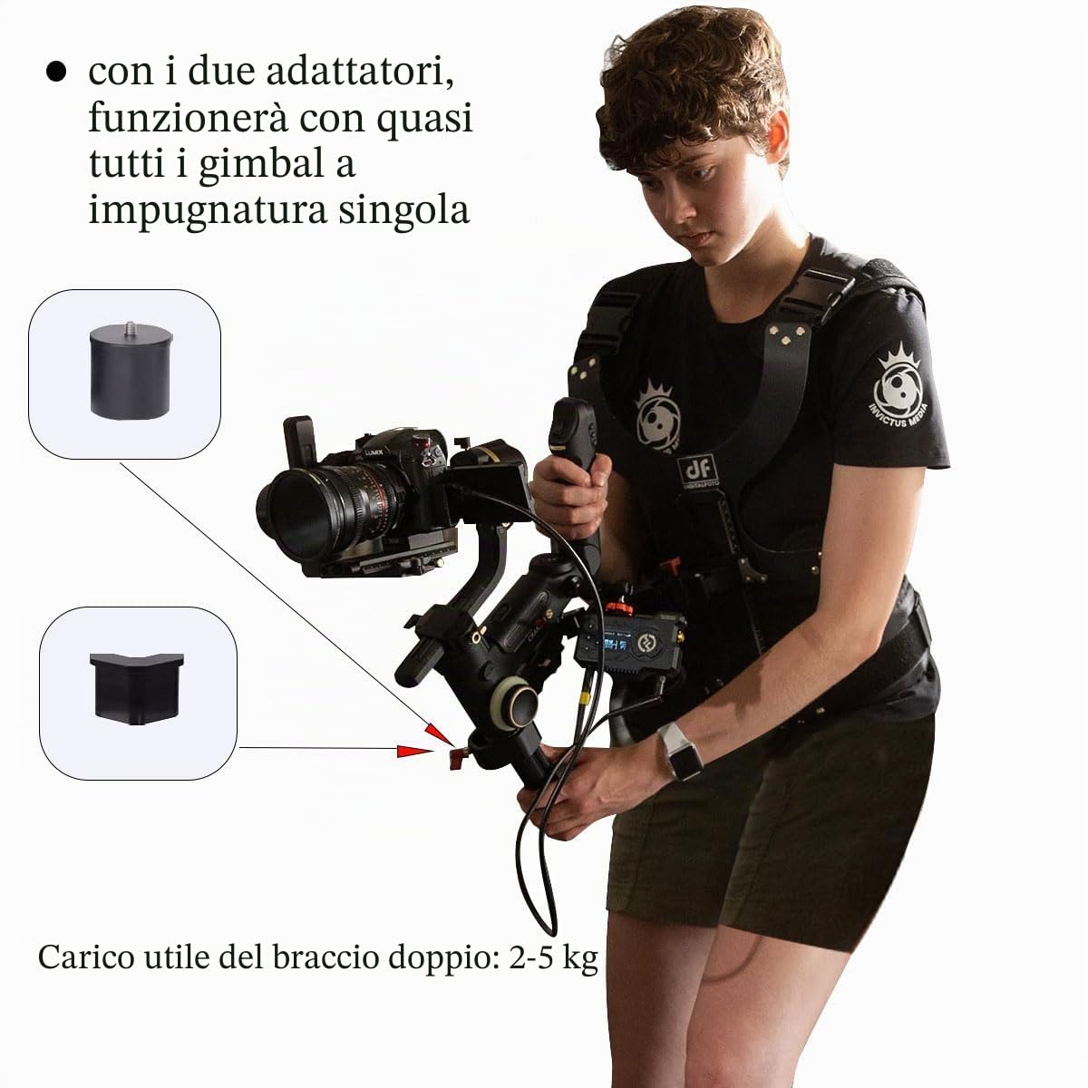 DigitalFoto Thanos steadycam gilet supporto universale 2-5 kg