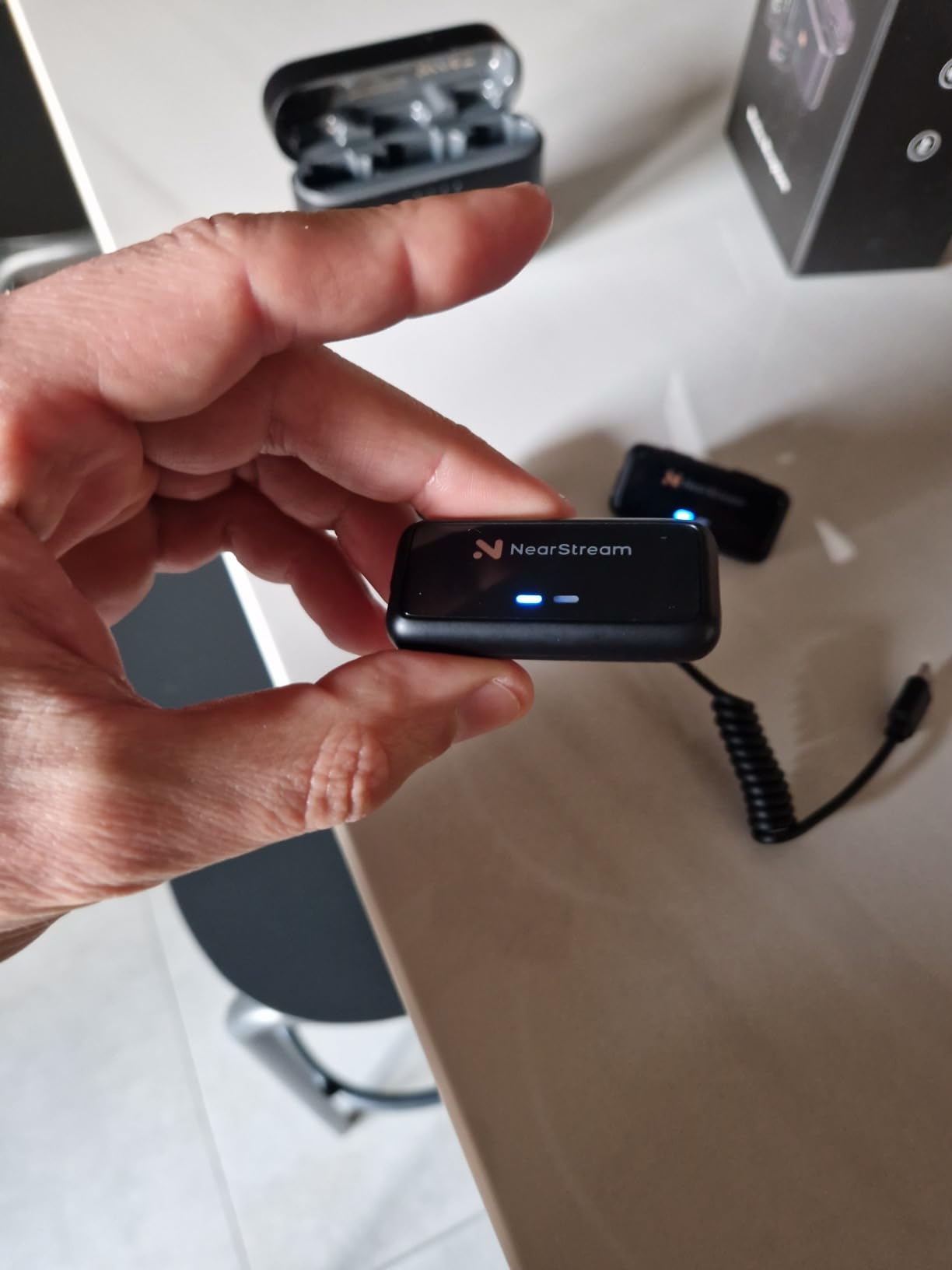 NearStream AWM20T Microfono Lavalier Wireless Doppio 200m