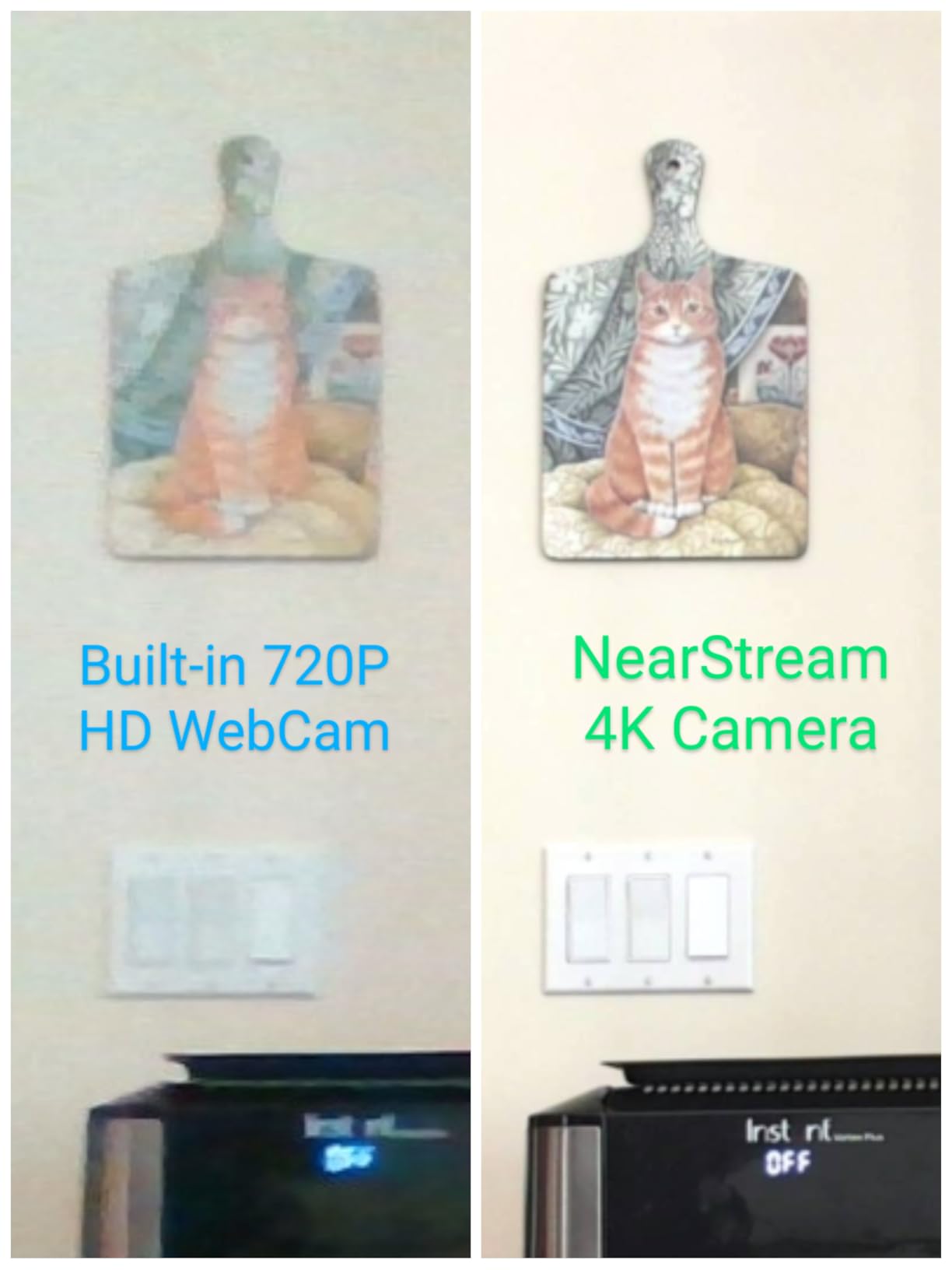 NearStream Webcam V08AF-A webcam 4K con microfono e autofocus