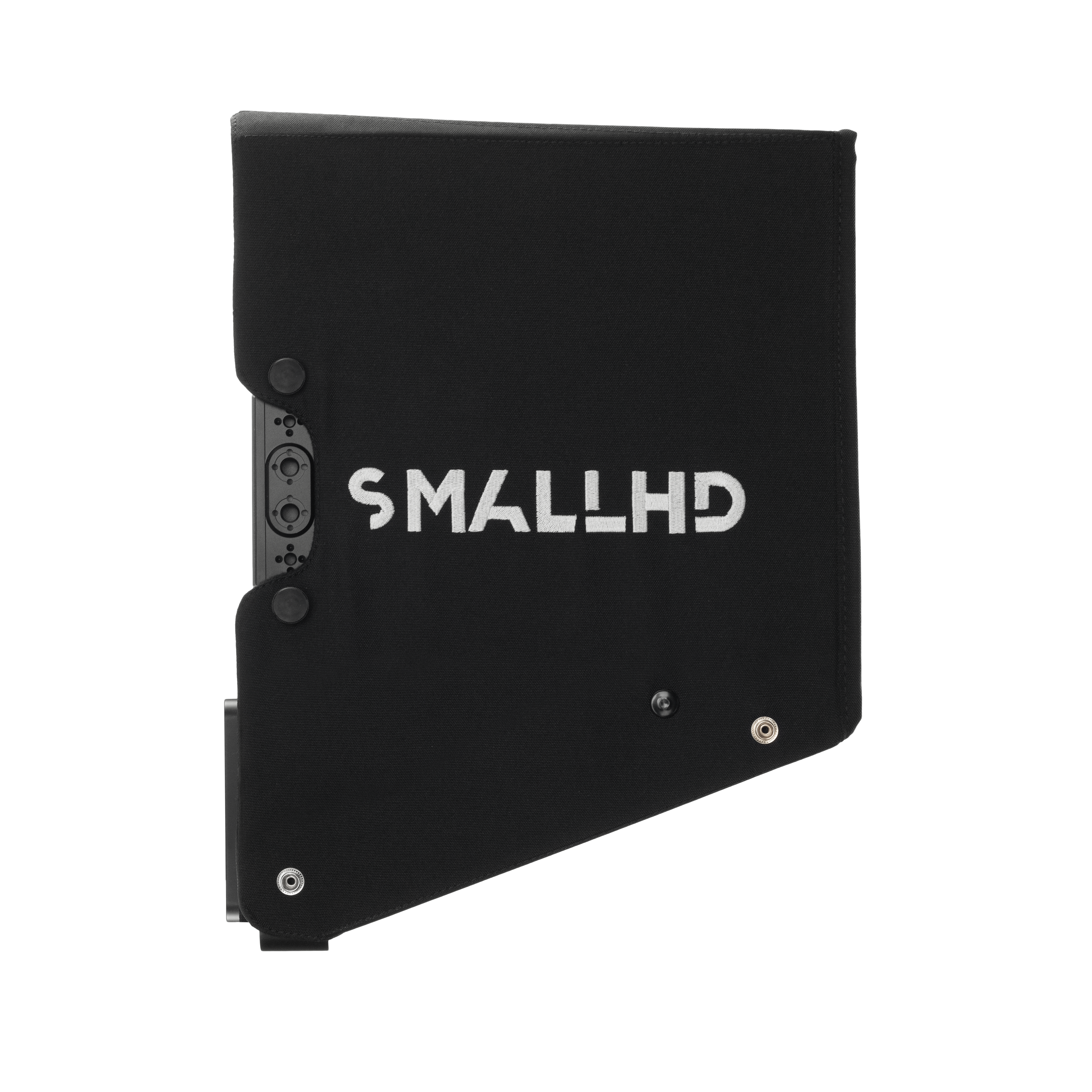 SmallHD Sunhoods paraluce OLED 27 monitor 4K tessuto 3/4 lati