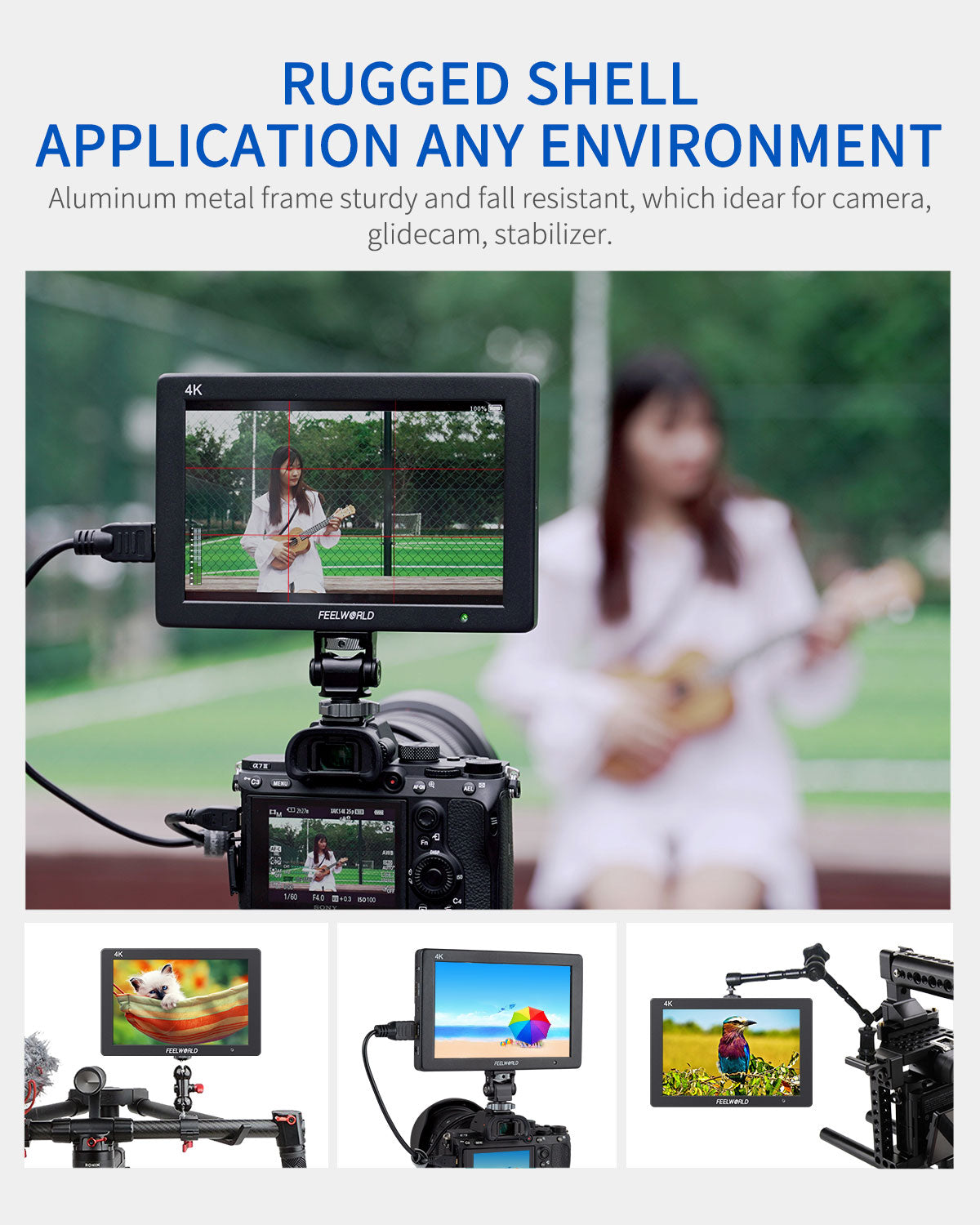 Feelworld T7 Plus Monitor on camera 7" Full HD HDMI