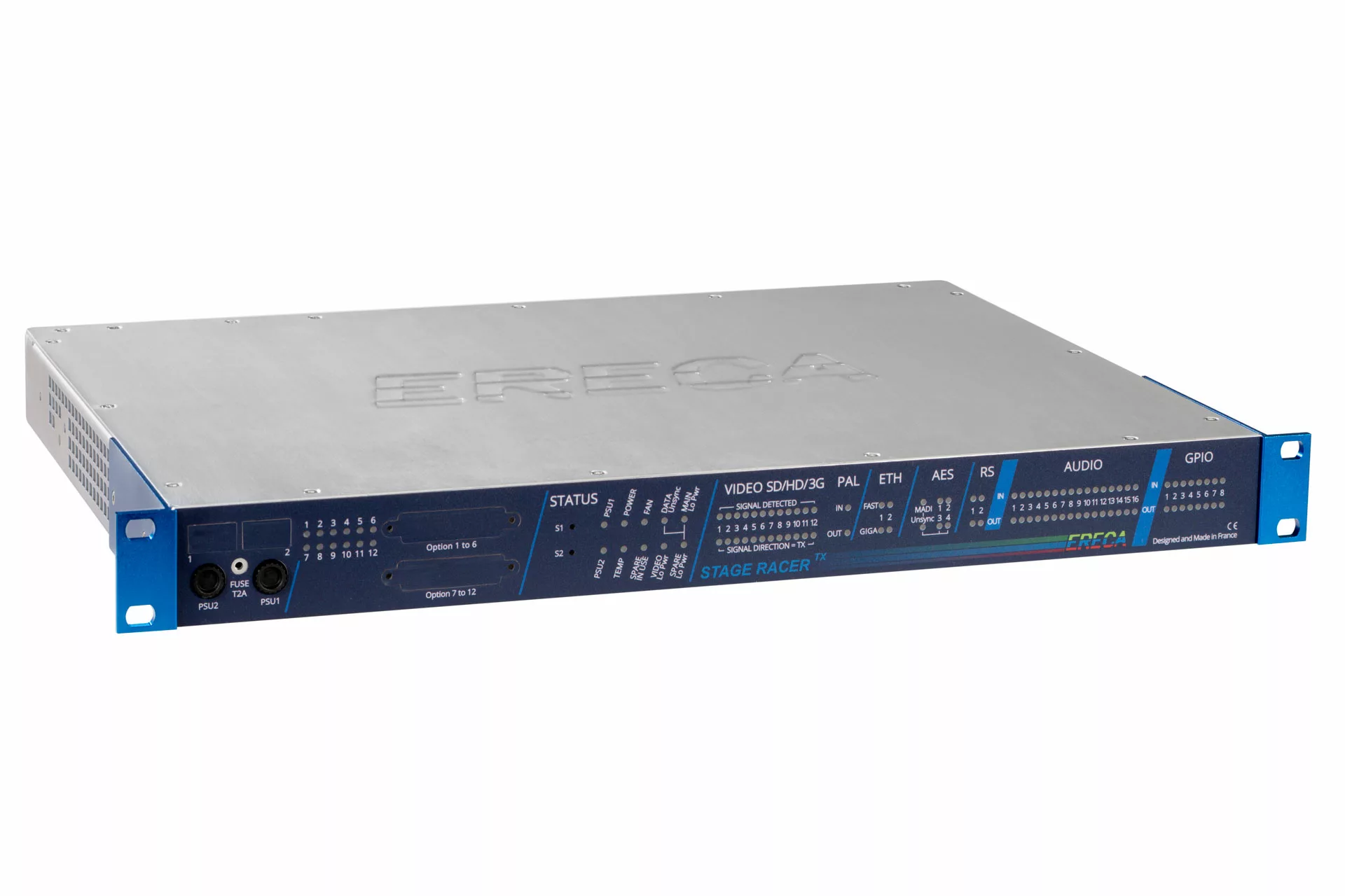 Ereca Stage Racer stagebox fibra SDI MADI