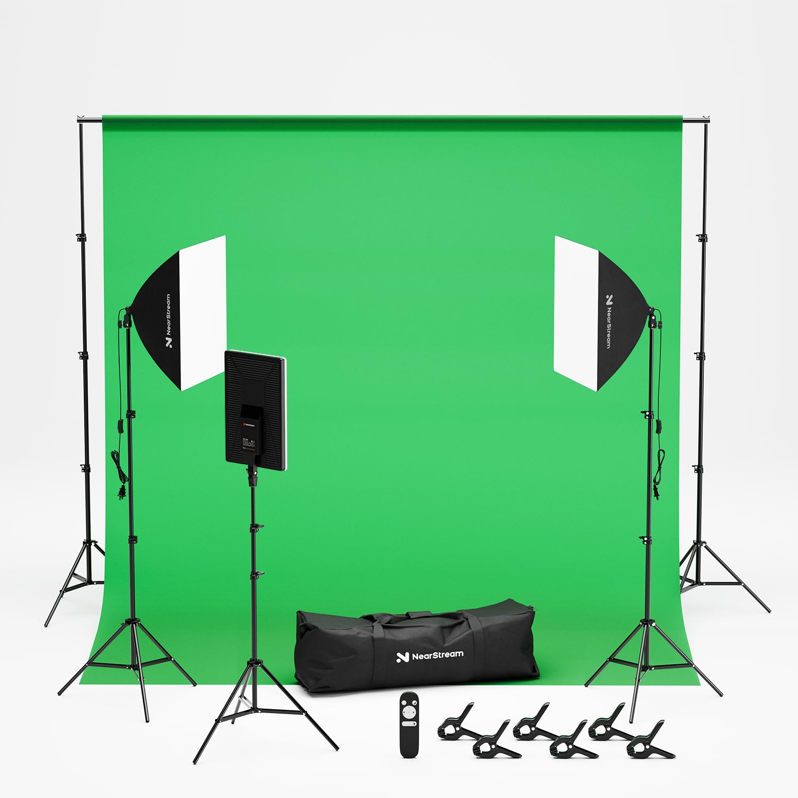 NearStream VK40 kit studio green screen softbox LED