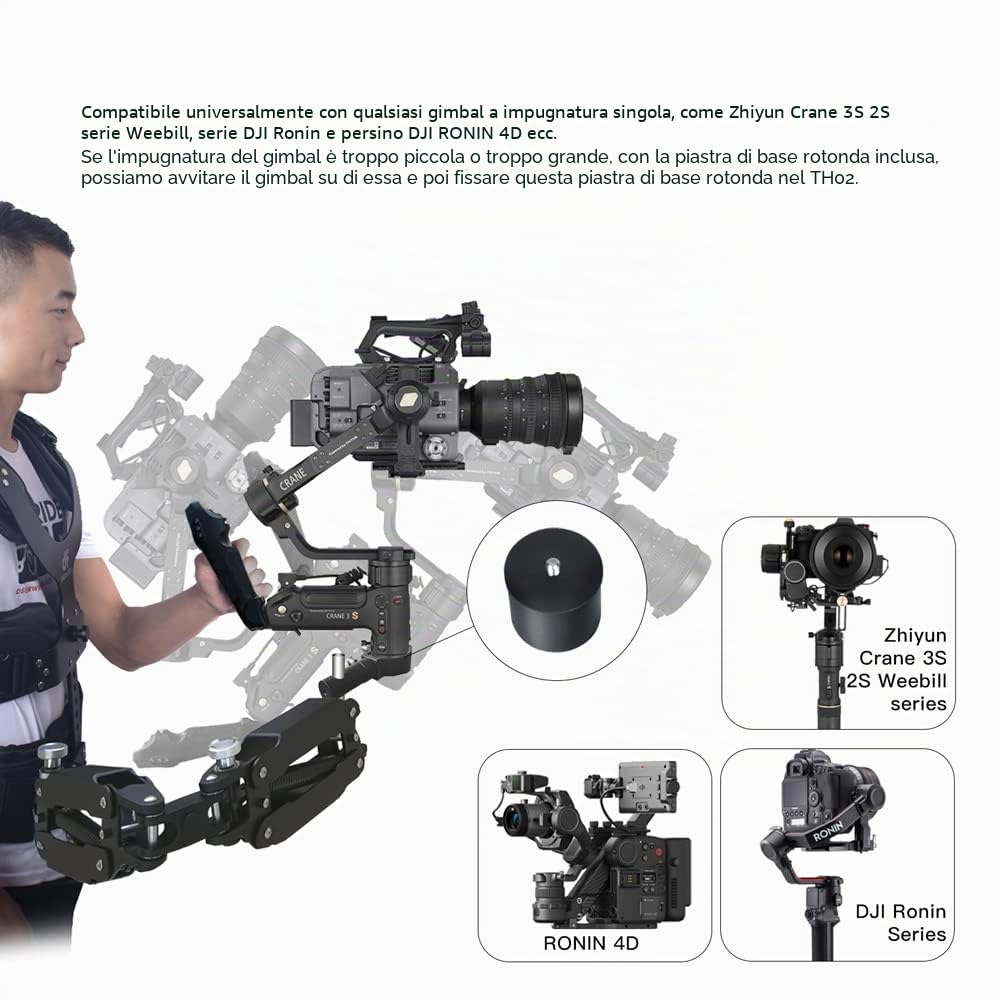 DigitalFoto Steadycam Thanos Pro C3II gilet gimbal 5-12,5kg
