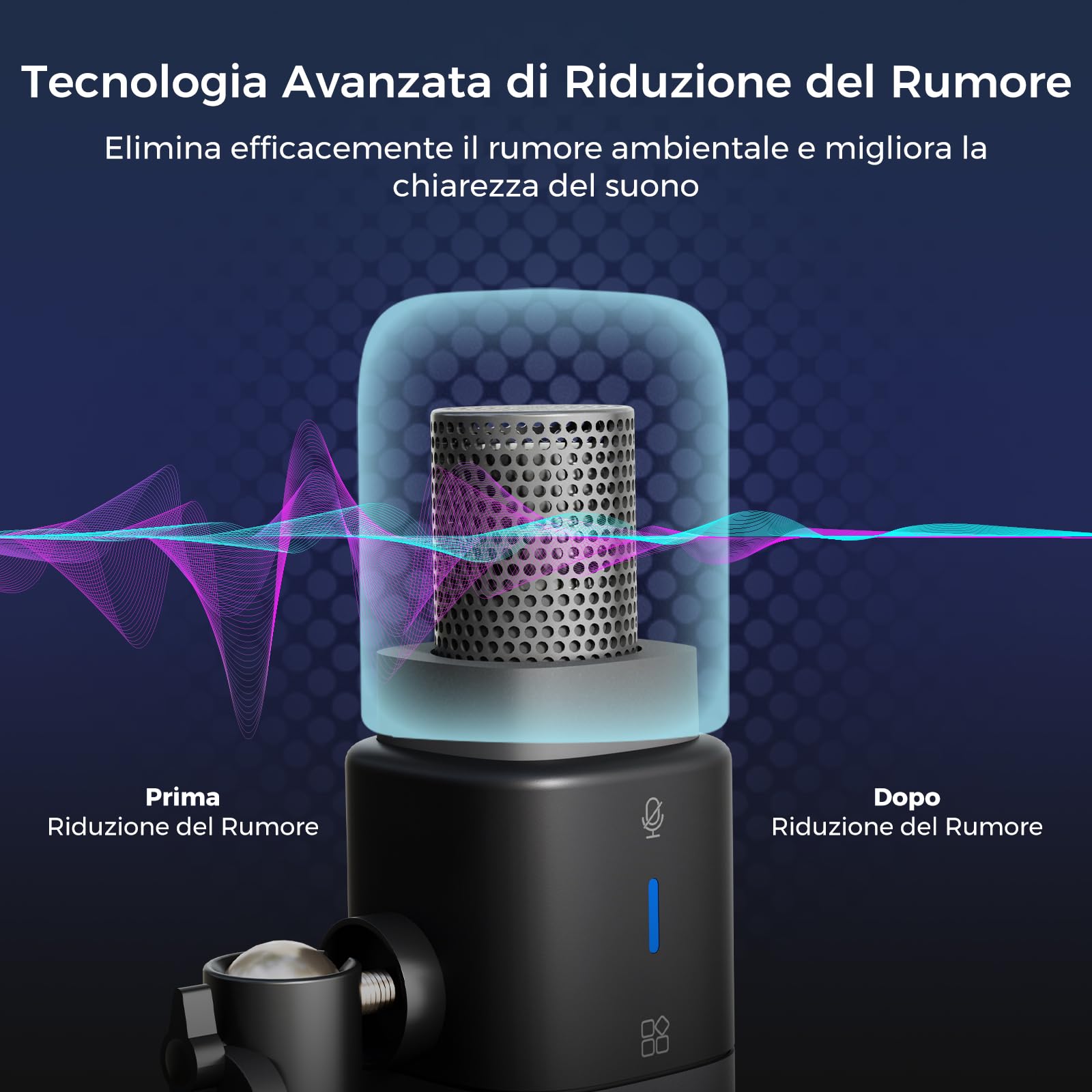 NearStream AM15X microfono dinamico USB XLR da tavolo