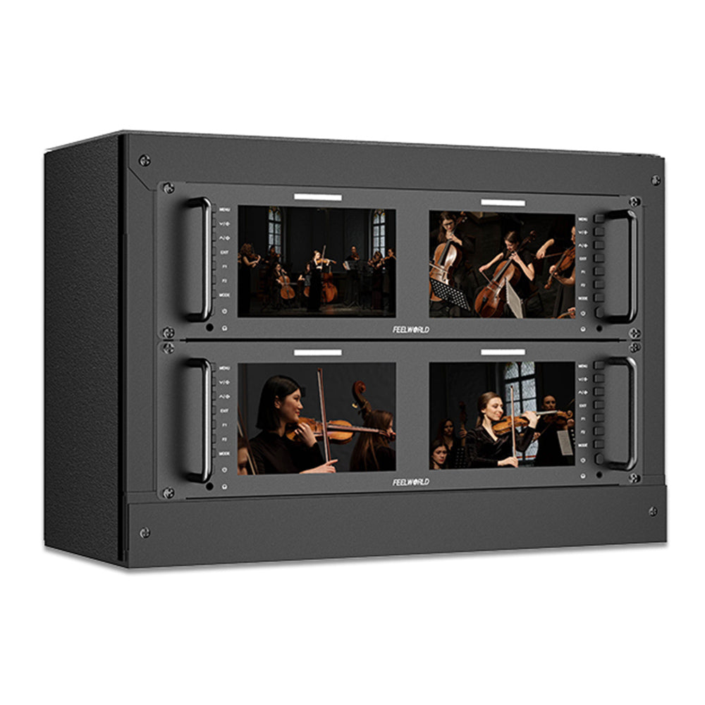 Feelworld D71 PLUS-H monitor rack 7" doppio HDMI waveform LUT