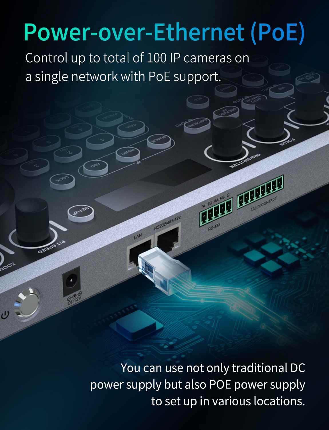 Feelworld KBC20N Controller PTZ NDI Joystick PoE