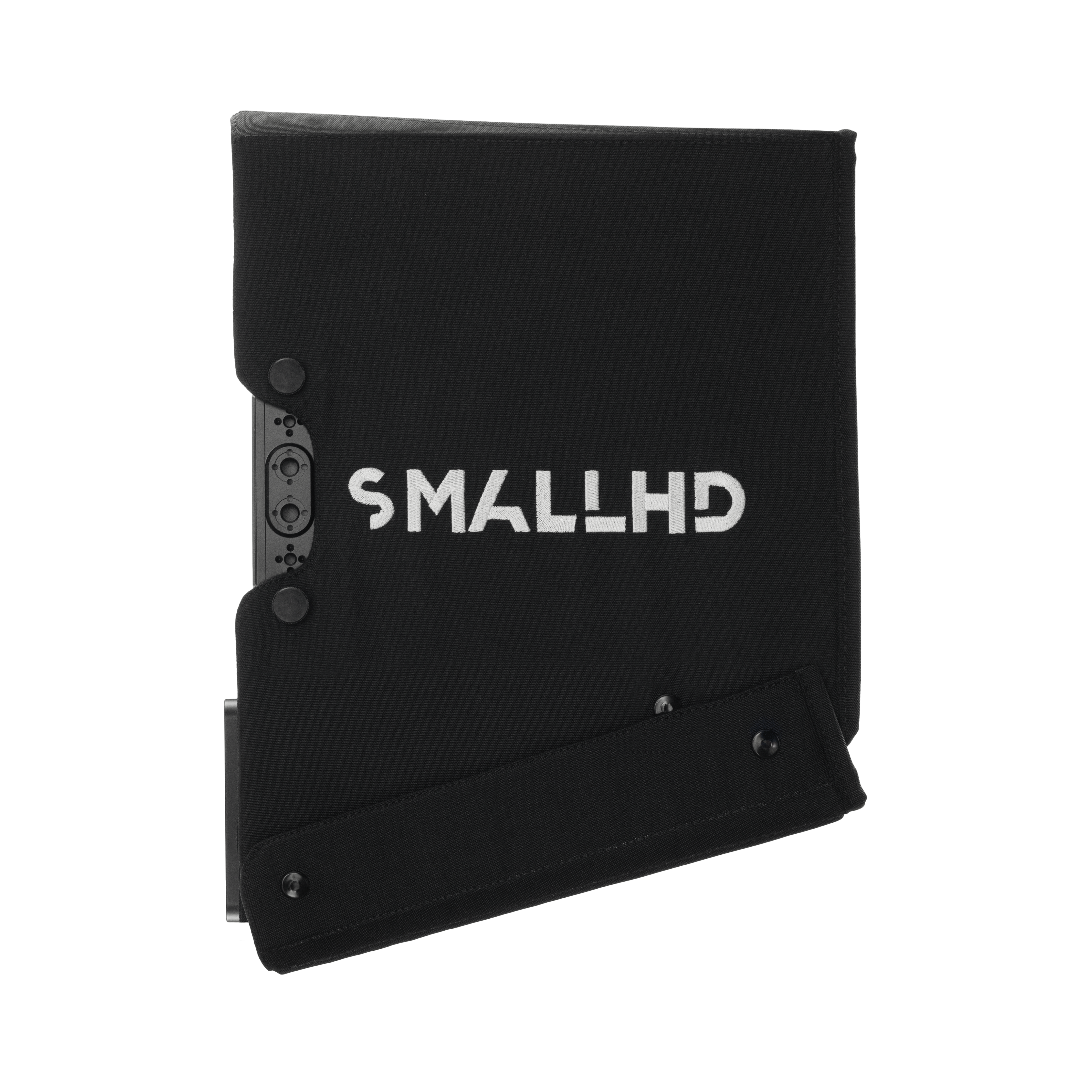 SmallHD Sunhoods paraluce OLED 27 monitor 4K tessuto 3/4 lati