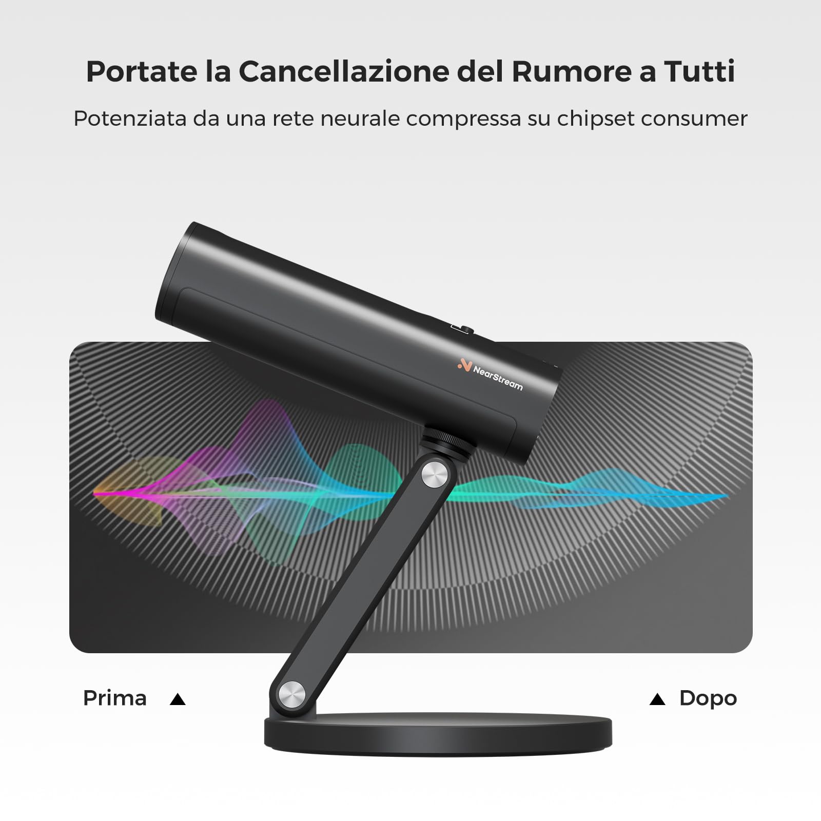 NearStream Microphone AM10U microfono condensatore USB 3 pattern
