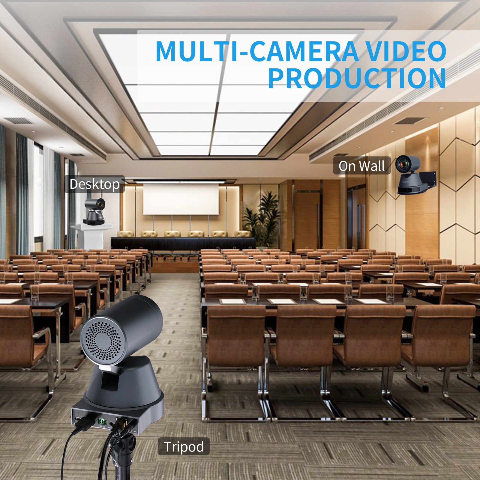 Feelworld 4K12X telecamera PTZ 4K zoom 12X USB HDMI PoE